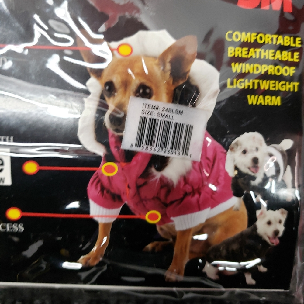 Dog Parka with Removable Zip Hood
